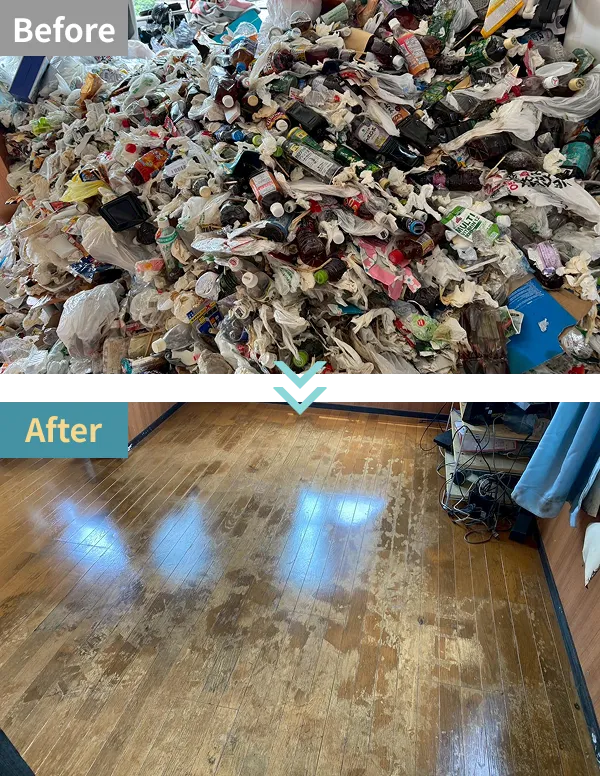 分割払いゴミ屋敷清掃のbeforeとafter