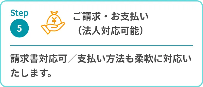 ステップ5 お客様のご確認