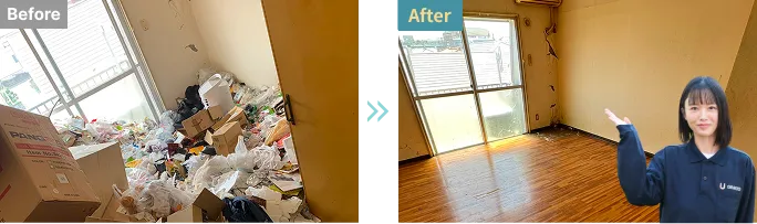 汚部屋のbeforeとafter